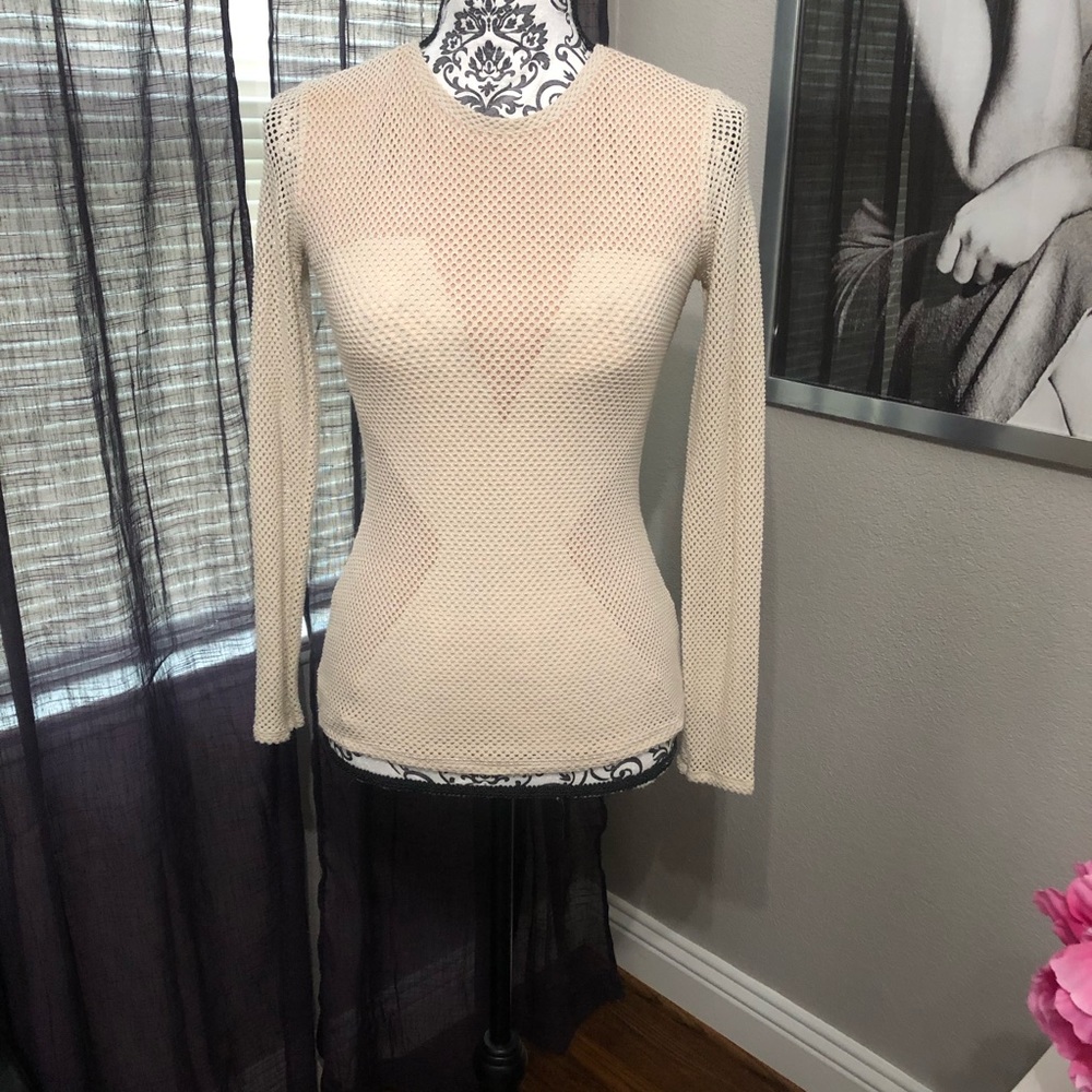 BCBGMAXAZRIA Carressa Nude Top